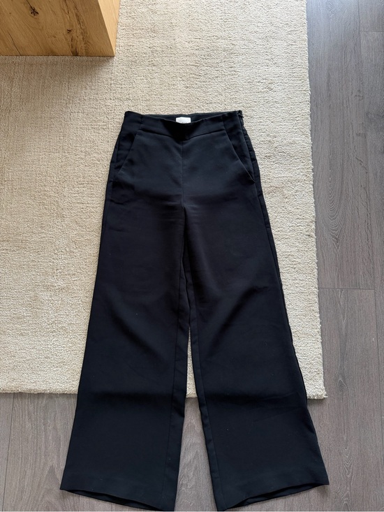 Wilfred Pants - Wilfred Black Wide-Leg High-Rise Pants